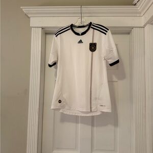 B59-71 / Adidas Black and White Germany Performance Jersey